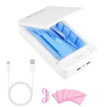 Nail Tool Sterilizer with Blue Light, Portable USB Sterilizating Box, Multi-Functional Nail Cleaner Box for Manicure Salon,Tweezers,Tattoo,Scissors,Jewelry,Phone, Watch,Keys