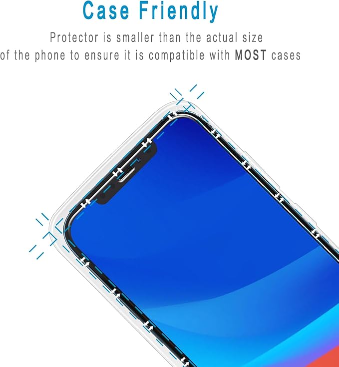 HPTech 2 Pack Screen Protector Designed for iPhone 12 Pro Max 6.7-inch Anti Blue Light Tempered Glass Film, Easy to Install, Bubble Free