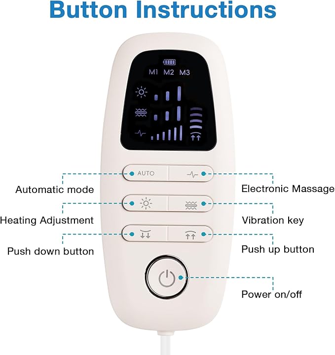 Electric Lumbar Traction Device, Electric Back Massagers Back Stretcher, Vibration Fascia pad, Used for The Waist, is a Waist pad Used After Exercising, Yoga, and Other Sports