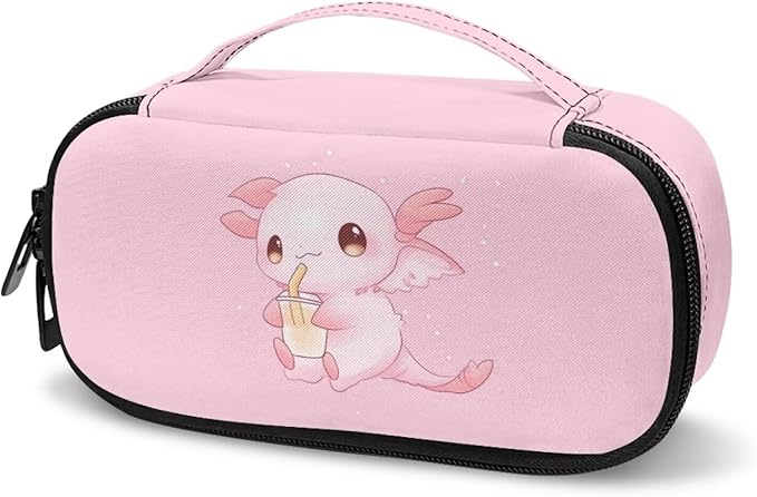 Milk Axolotl Insulin Travel Case Portable Medical Cooler Bag for Diabetes Insulin Travel Case for Insulin Pen and Medication Diabetic Supplies
