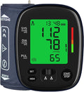 Automatic Upper Arm Blood Pressure Monitor, Dual User 2 x120 Memories Digital Blood Pressure Machine (8.7"-16.5") Cuff Size 4*AA Batteries & USB-C Cable, Irregular Heartbeat & Pulse Detection