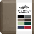 KANGAROO Thick Ergonomic Anti Fatigue Mats for Kitchen Floor, 39x20, Cushioned Standing Office Desk Mat, Waterproof Scratch Resistant Topside, Supportive All Day Comfort Padded Foam Rugs, Beige