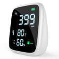 5-in-1 CO2 Carbon Dioxide Detector, Dienmern Portable Air Quality Monitor Indoor, 1600mAh Powerful Battery CO2 Monitor for CO2/Temp/Humidity, LED Display CO2 Detector for Travel/Office/Home/Grow Tents