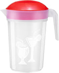 Tribello LARGE 1.3 Gallon Water Pitcher, Plastic Juice Pitcher With Lid - Dishwasher Safe, BPA Free, Colors May Vary (1.3 Gallon)