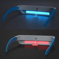 Red Light Therapy Glasses 670nm – Eye Comfort & Visual Wellness, Blue Light Therapy Support for Sleep, Circadian Rhythm, Jet Lag & Seasonal Mood, Red & Blue (2-in-1)