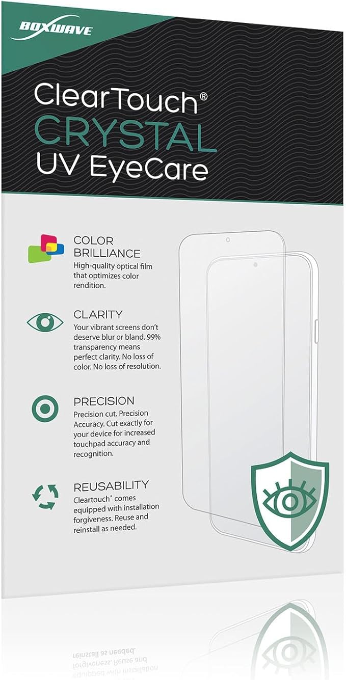 BoxWave Screen Protector Compatible With Skylight Calendar (15 inch) - ClearTouch Crystal Anti-UV EyeCare (2-Pack), Filters out Harmful Blue Light Reduce Fatigue