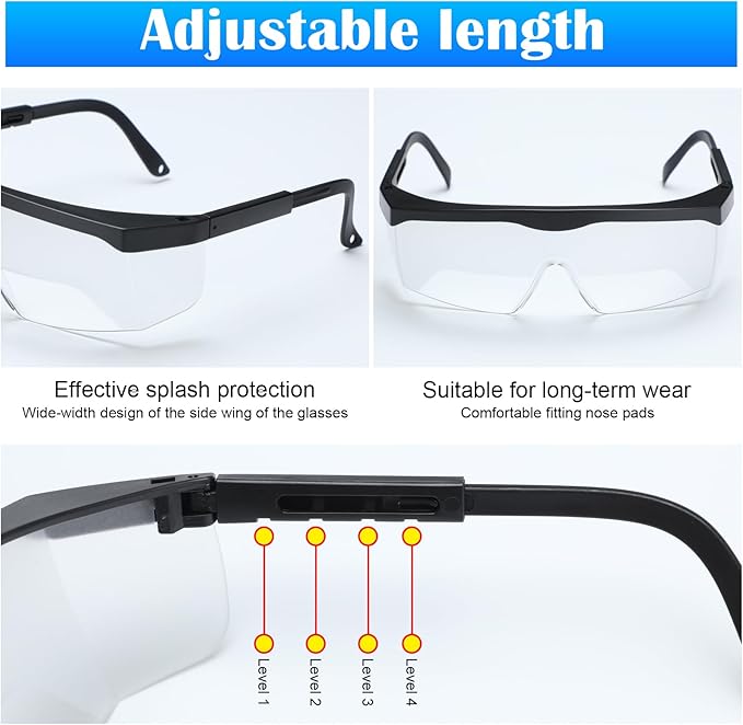 2 Set Aviation Flight Training Glasses Adjustable View Limiting Goggles Device, Tag Light Gun Signal(Clear)