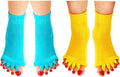 Toe Separator Yoga Gym Sports Massage Foot Alignment Socks 2 Pairs