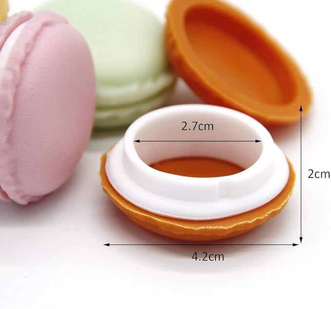 Coolrunner Cute Pill Organizer Case - Mini & Colorful Macaron Jewelry Storage Box (14 PCS)