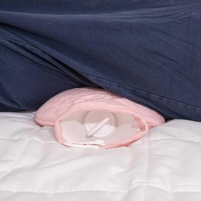 Fashy Hot Water Bottle with Blush Pink Quilted Cotton (67oz / 2L)