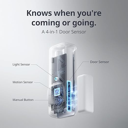 SwitchBot Door Alarm Contact Sensor- Smart Home Security Wireless Window Alarm and Door Sensor, Add SwitchBot Hub to Make it Compatible with Alexa (3)