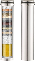 2 Pack Upgrade Replacement Filters Compatible with PWERAN Handheld Shower Head, Removes Chlorine, 304 Stainless Steel