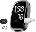 Rechargeable Pulse Oximeter Fingertip - Blood Oxygen Saturation Monitor With Accurate Fast SpO2 Reading Outdoor Sports Wide Use (Black)