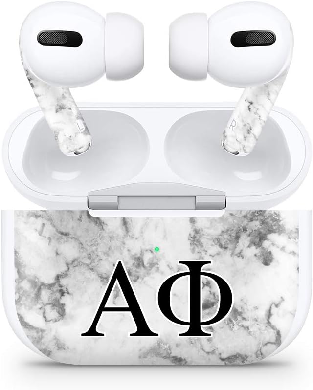 Apple AirPod Pro Skin 3M Custom Vinyl Wraps Decal Sticker Stylish Covers for Protection & Customization for 2019 Model A2190 - Alpha Phi