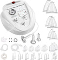Beauty Star Vacuum Therapy Cupping Machine, Multifunctional Body, Back, Face Massage Care Machine Adjustable Suction (0-70 cmHg) with 30 Cups and 3 Gua Sha Pumps (Max Cups 1200ML)