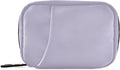 Naanle Pill Box 7 Day Case Travel Organizer Bag with Zipper Portable Weekly Compact Size for Vitamin Supplement Holder, Solid Color Lavender Purple, 4.6 x 3.14 1.88 Inch, 0.12 kilograms