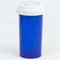 Five Star Supplies Plastic Pill Bottles - Reversible Cap Easy Open & Child Resistant - Pill Container Prescription Vial - Easy Open/Push N Turn (Blue, 40 DRAM 130 ct.)