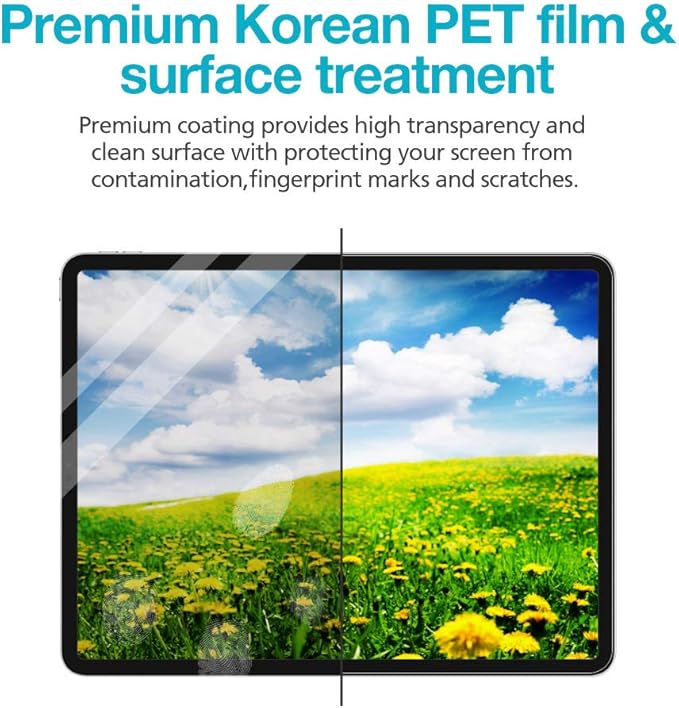 [1+1 Pack For Galaxy Galaxy Tab A7 10.4, Paperfeel Screen Protector 1pc + Anti Glare Protector 1pc, Matte Anti Glare Anti Fingerprint Film with Blue Light Cut Filter, Compatible with S Pen
