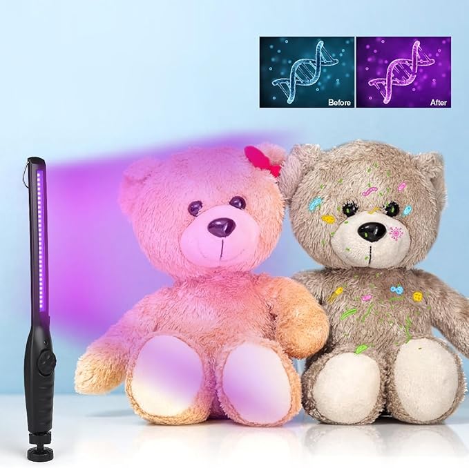 UV Light Sanitizer, UV Sanitizer Lamp Portable Travel UV Light Sanitizer Wand (Black)