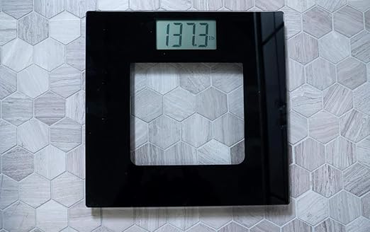 Talking Digital Scale Extra Wide Glass - Accurate Visual & Voice Display Scale for Body Weight - 395 Pounds Max - Wide Width Tamper Glass - Large LCD Display - Tap Auto On & Off