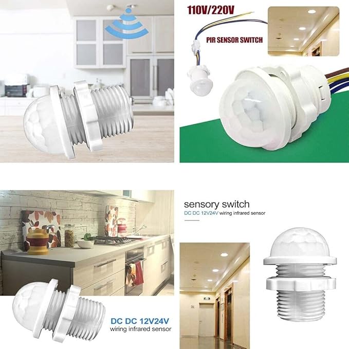 5/10Pcs PIR Infrared Motion Sensor Detector Smart Switch 110V Light Switch Auto (10pcs)