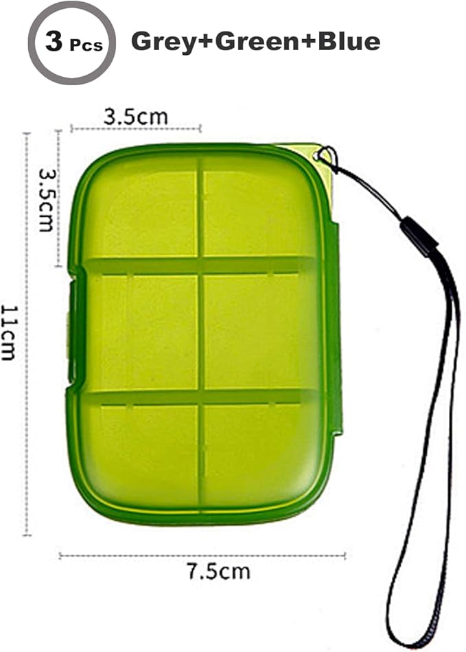 Weekly 7 Day Pill Organizer, Travel Pill Box, Pill case, Medicine Organizer, Pill Container, Pillbox 7 Day, Pill Dispenser, Medication Organizer, Pill Organizer Weekly
