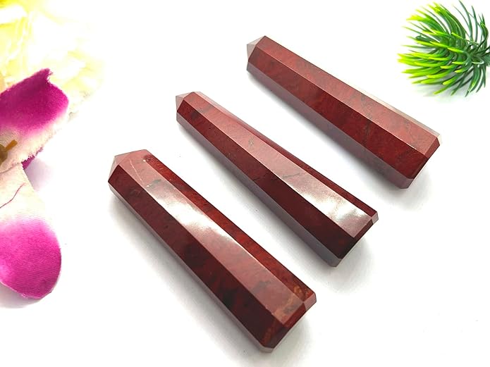 WholesaleGemShop 3 Inch Gemstones Obelisk Tower Jumbo Facet Aura Rock Crystal Natural Polished Earth Wand Spirit