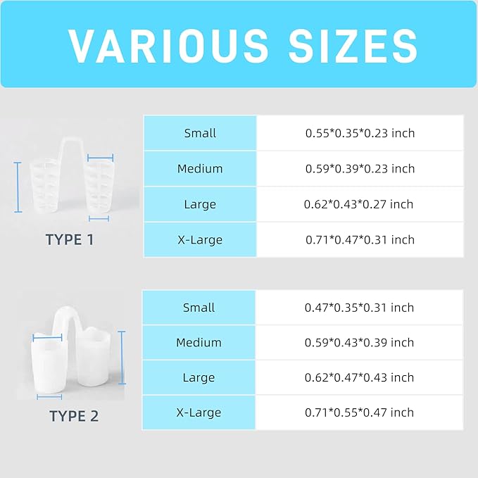 Anti Snoring Devices 8Pcs Nose Vents/Nasal Dilators for Breathing Snoring, Stop Snoring Devices That Work Nose Opener for Breathing Sleep Intake Breathing Snoring Devices for Women Men
