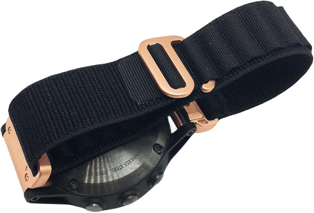 Custom Fit by Wrist Size, Small & Large Wrists, for Garmin Nylon Watch Band –– Compatible with QuickFit 20mm / 22mm / 26mm, Fenix 7, Instinct 2X, Forerunner, Epix, Tactix, MARQ, quatix, Approach