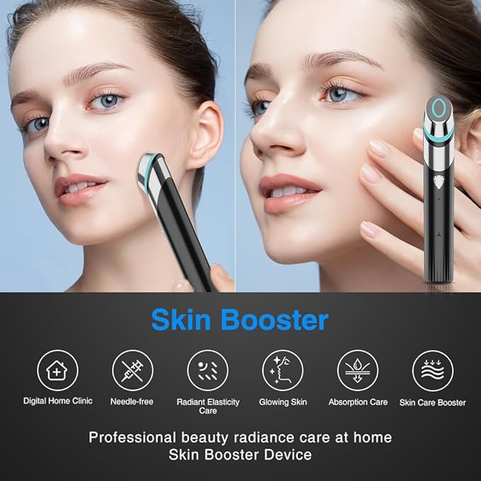 Upgraded Facial Device - All-in-1 LED Therapy Tool for Wrinkle Reduction & Skin Firming | At-Home Anti-Aging Care for Glowing, Hydrated Skin | Portable Microcurrent Facial Massager for All Skin Types