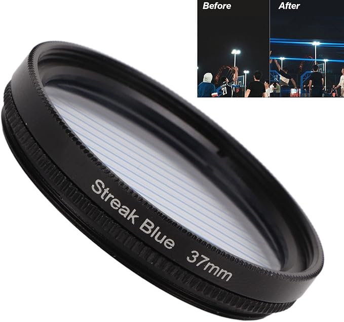 Special Effects Filter, 37mm 40.5mm 43mm 46mm 49mm Special Effects Lens Filter Anamorphic Special Effects Filter,for Most of Digital Cameras on The Market(37mm)