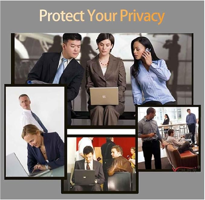 31.5 Inch 16:9 Computer Privacy Screen for Widescreen Monitor, Removable Anti Blue Light Glare Eye Protection Shield, Black Blackout Anti Spy Desktop Security Private Filter. Size Is(697*392