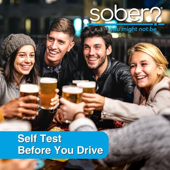 FDA Cleared Saliva Alcohol Test Strip, Highly Accurate BAC Self‑Test, 2–3 Minute Results, Portable & Discreet Sober Test Anywhere (1)