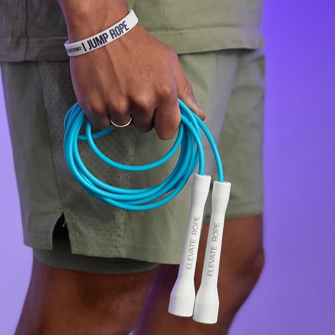 Elevate Rope Professional Beaded Jump Rope - 3m Adjustable, Quality Beads & Poly Cord - For Freestyle, Cardio & Tricks - All Levels & Indoor/Outdoor Use