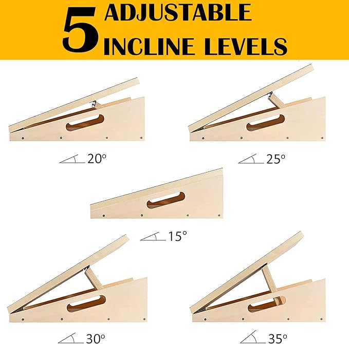 Professional Slant Board, Adjustable Incline Board and Calf Stretcher, Slant Board for Calf Stretching, Calf Stretch Board