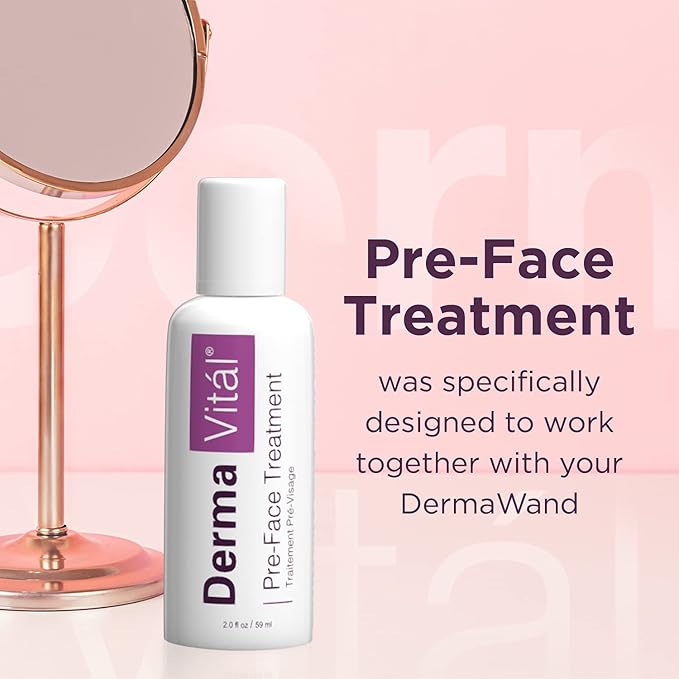 DermaVital Preface Treatment by DermaWand - Face Moisturizer Cream, Anti Aging Cream with Chamomile and Aloe, Reduce the Appearance of Wrinkles - 2 oz.