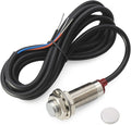 12mm Hall Effect Proximity Sensor Inductive Switch NPN NO（Normally Open) with Magnet DC5-30V NJK-5002C,Detecting Distance: 10mm