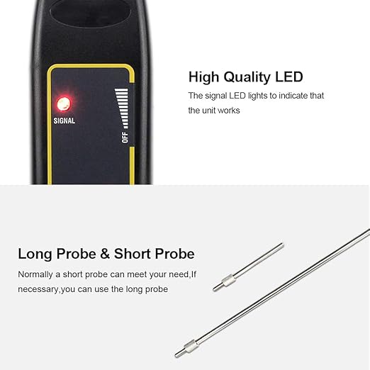 allsun Pro Ultrasonic Leak Detector & Industrial Stethoscope,High Sensitivity Machine Diagnostic Tool for Engine Noise, Bearing, Valve, Pump, Pipe Flow,Mechanic Tool Kit(Includes Long/Short Probe & Carry Bag)