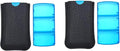 VOFOON Small Pill Organizer 3 Times a Day Daily 2 Pack, Travel Pill Box for Purse Pocket, 3 Compartment Portable Medicine Vitamin Case, Fish Oil Box, Supplement Box