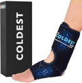Coldest Foot Ankle Achilles Tendonitis Icing Pain Relief Ice Wrap with Cold Compression Gel Packs | Best for Achilles Tendon Injuries, Plantar Fasciitis, Heel and Sore Feet Cold Therapy