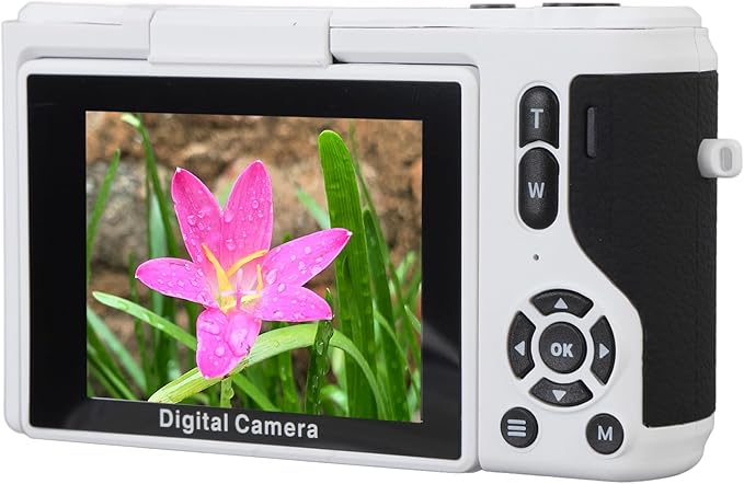 4K Digital Camera for Photography, 64MP Vlogging Camera, 18X Digital Zoom, Autofocus Video, 2.8in 180° Flip Screen, Compact for Beginner