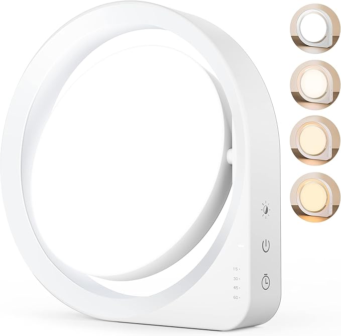 MediAcous 11000Lux Sunlight Lamp, 4 Brightness Levels & Color Temperature & Timer, Daylight Lamp with Memory Function for Home/Office/Decoration
