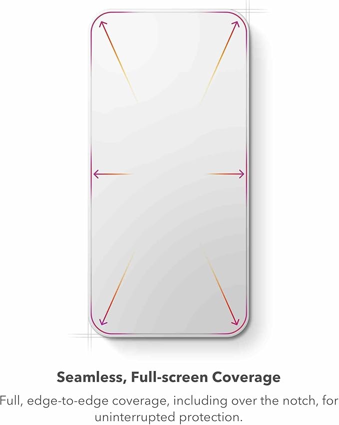 ZAGG XTR3 iPhone 15 Pro Max Screen Protector - Glass, Blue-Light Filtration, 10X Stronger, Edge-to-Edge Protection, Scratch & Smudge-Resistant Surface, InvisibleShield, Easy to Install