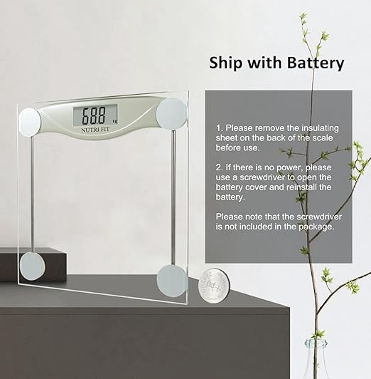 Digital Bathroom Scale for Body Weight, Precision Weighing Scale for Weight Loss, High Accuracy Measurements, 330 Pounds, Step on Technology