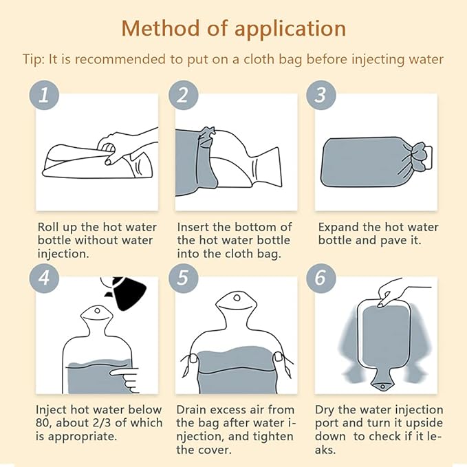 Drizzle Classic Rubber Hot Water Bottle - 1L Koala Plush Cover - Suitable for Pain Relief Headaches Cramps and Winter Warmth