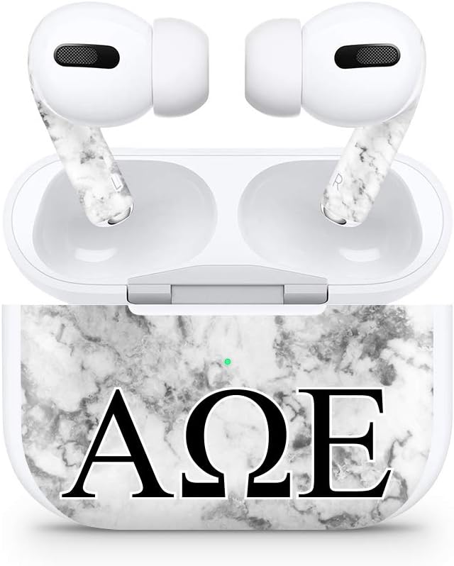 Apple AirPod Pro Skin 3M Custom Vinyl Wraps Decal Sticker Stylish Covers for Protection & Customization for 2019 Model A2190 - Alpha Omega Epsilon