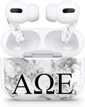 Apple AirPod Pro Skin 3M Custom Vinyl Wraps Decal Sticker Stylish Covers for Protection & Customization for 2019 Model A2190 - Alpha Omega Epsilon
