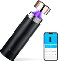 Vsitoo Smart self cleaning Insulated Water Bottle, 15oz Stainless Steel Vacuum Flask, AI Self-Clean, 30-Day Battery Life, BPA-Free, Magnetic Charging, Portable Travel Mug Gifts for Men Women, Black