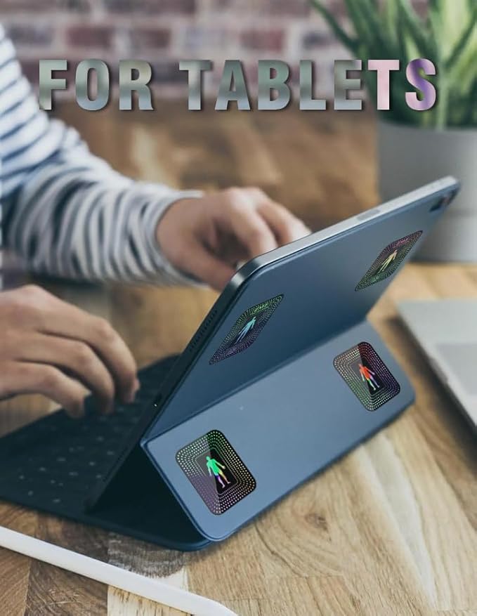Stickers for Cell Phones/Laptops/Tablets/Devices/Household Equipment - 1.2 x 1.6 x 0.01 inches - Small and Lightweight - Widely Used - Simple to Use - Applies to Everyone - [Reusable] - (9 Pcs)