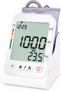 Blood Pressure Monitors for Home Use Upper Arm Cuff Machine, Automatic Digital Bp Monitor Accurate with Storage Large Cuff 14.2" – 18.9" 2 Users Memory Stand Clock